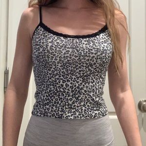 Cheetah print tank top